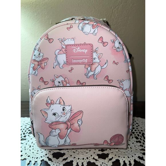 Loungefly Disney The Aristocats Marie Bows Mini Backpack Wallet main image 6